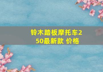 铃木踏板摩托车250最新款 价格